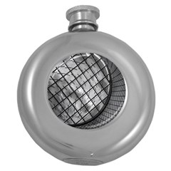 Architecture Roof Structure Modern Round Hip Flask (5 Oz) by Sapixe