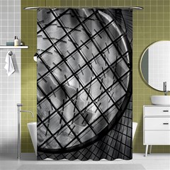 Architecture Roof Structure Modern Shower Curtain 48  X 72  (small)  by Sapixe