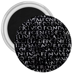 Antique Roman Typographic Pattern 3  Magnets by dflcprints