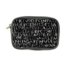 Antique Roman Typographic Pattern Coin Purse by dflcprints