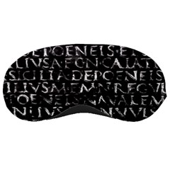 Antique Roman Typographic Pattern Sleeping Masks by dflcprints