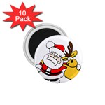 Christmas Santa Claus 1.75  Magnets (10 pack)  Front