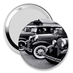 Vehicle Car Transportation Vintage 3  Handbag Mirrors by Nexatart