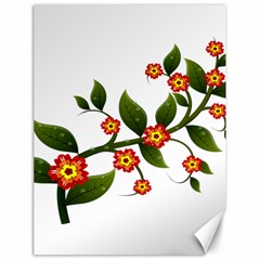 Flower Branch Nature Leaves Plant Canvas 18  X 24   by Nexatart