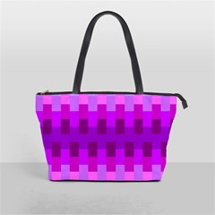 Geometric Cubes Pink Purple Blue Shoulder Handbags by Nexatart