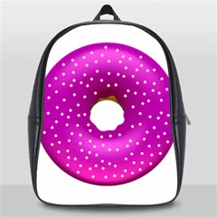 Donut Transparent Clip Art School Bag (large) by Sapixe