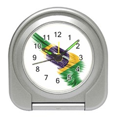 Flag Of Brazil Travel Alarm Clocks by Sapixe