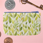 Green Leaves Nature Patter Large Coin Purse Back