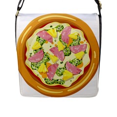 Pizza Clip Art Flap Messenger Bag (l)  by Sapixe