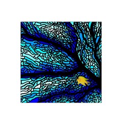 Sea Fans Diving Coral Stained Glass Satin Bandana Scarf by Sapixe