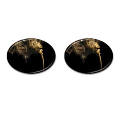 Smoke Fume Smolder Cigarette Air Cufflinks (oval) by Sapixe