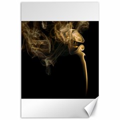 Smoke Fume Smolder Cigarette Air Canvas 24  X 36  by Sapixe