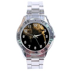 Smoke Fume Smolder Cigarette Air Stainless Steel Analogue Watch by Sapixe