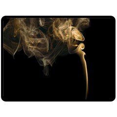 Smoke Fume Smolder Cigarette Air Double Sided Fleece Blanket (large)  by Sapixe