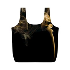 Smoke Fume Smolder Cigarette Air Full Print Recycle Bags (m)  by Sapixe