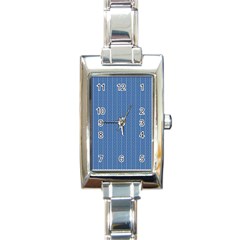 Star Flower Tiles Rectangle Italian Charm Watch by jumpercat