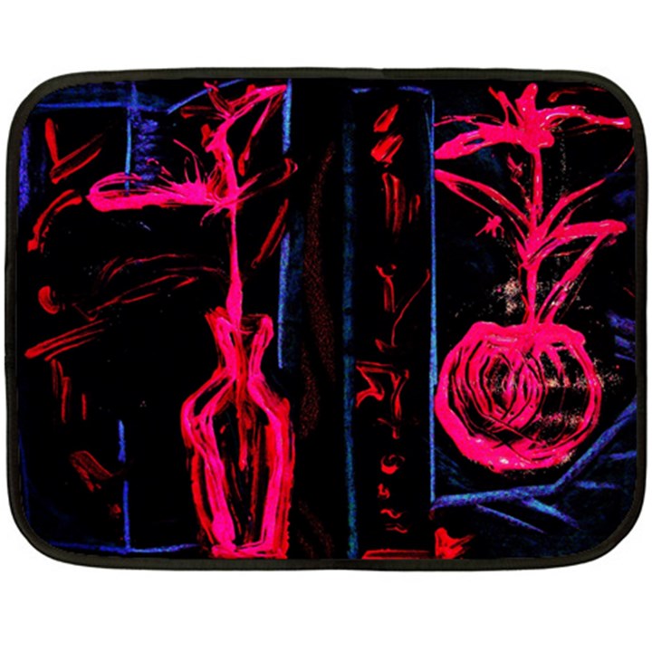 Calligraphy Double Sided Fleece Blanket (Mini) 