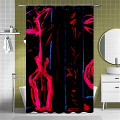 Calligraphy Shower Curtain 48  X 72  (small)  by bestdesignintheworld