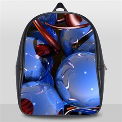 Spheres With Horns 3d School Bag (large) by Sapixe