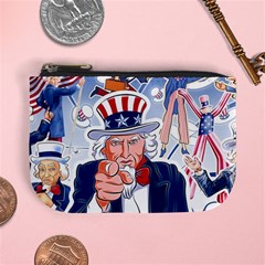 United States Of America Celebration Of Independence Day Uncle Sam Mini Coin Purses by Sapixe