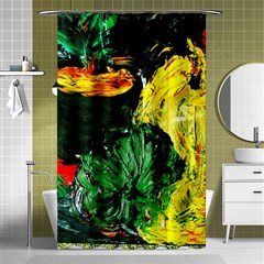 Tigers Lillies Shower Curtain 48  X 72  (small)  by bestdesignintheworld