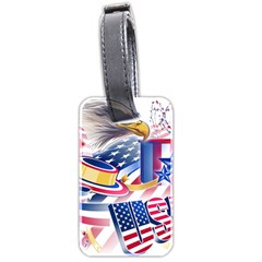 United States Of America Usa  Images Independence Day Luggage Tags (two Sides) by Sapixe