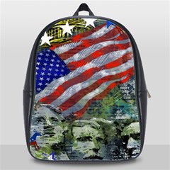 Usa United States Of America Images Independence Day School Bag (xl) by Sapixe