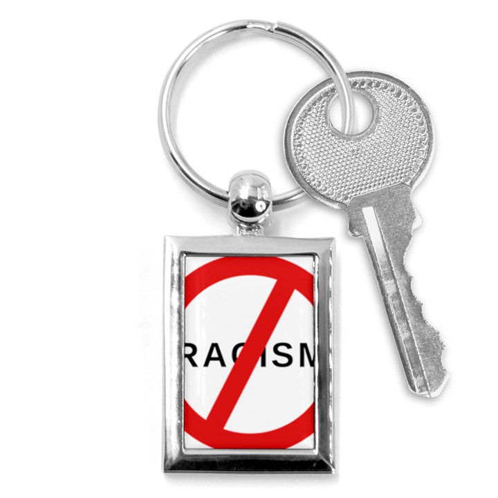 No Racism Key Chains (Rectangle) 