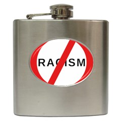 2000px No Racism Svg Hip Flask (6 Oz) by demongstore