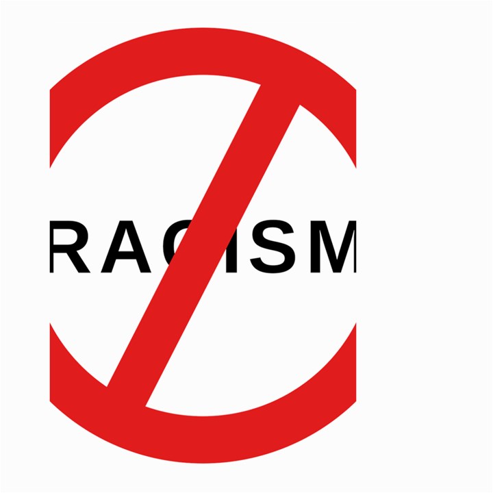 2000px No Racism Svg Large Garden Flag (Two Sides)