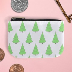 Background Christmas Christmas Tree Mini Coin Purses by Sapixe