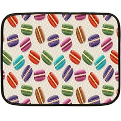 Macaron Macaroon Stylized Macaron Double Sided Fleece Blanket (mini)  by Sapixe