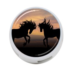 Horses Sunset Photoshop Graphics 4-port Usb Hub (two Sides)  by Sapixe