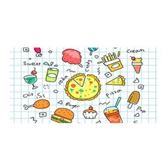 Colorful Doodle Soda Cartoon Set Satin Wrap by Sapixe