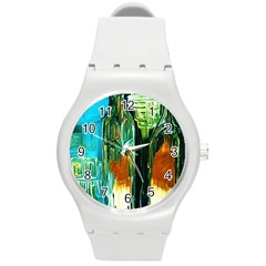 Ceramics Of Ancient Land 2 Round Plastic Sport Watch (m) by bestdesignintheworld