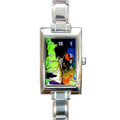 I Wonder Rectangle Italian Charm Watch by bestdesignintheworld