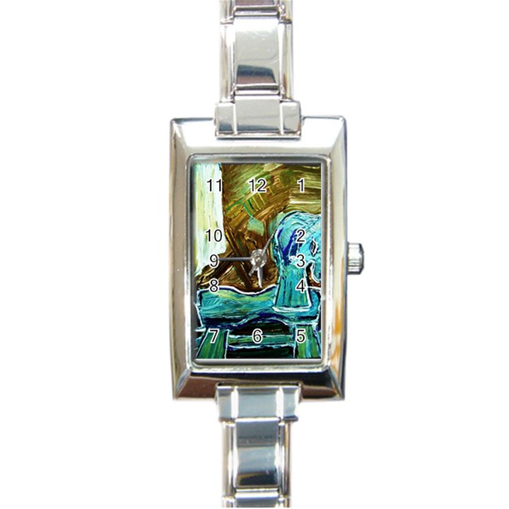 Horsey Toy Rectangle Italian Charm Watch