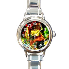 St Barbara Resort Round Italian Charm Watch by bestdesignintheworld