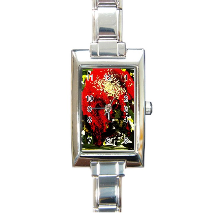 Piggy Bank 3 Rectangle Italian Charm Watch