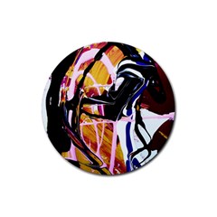 Immediate Attraction 2 Rubber Coaster (round)  by bestdesignintheworld