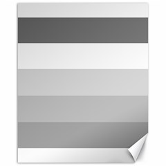 Elegant Shades Of Gray Stripes Pattern Striped Canvas 16  X 20   by yoursparklingshop