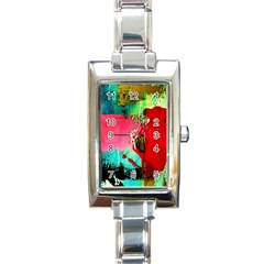 Humidity Rectangle Italian Charm Watch by bestdesignintheworld