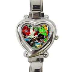 Coffee Land 5 Heart Italian Charm Watch by bestdesignintheworld