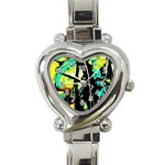 Dance Of Oil Towers 5 Heart Italian Charm Watch Front