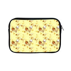 Funny Sunny Ice Cream Cone Cornet Yellow Pattern  Apple Ipad Mini Zipper Cases by yoursparklingshop