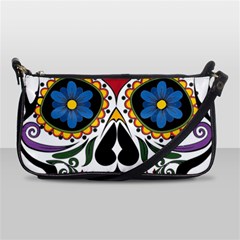 Cranium Sugar Skull Shoulder Clutch Bags by StarvingArtisan