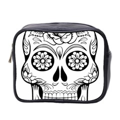 Sugar Skull Mini Toiletries Bag 2-side by StarvingArtisan