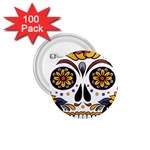 Sugar Skull 1.75  Buttons (100 pack)  Front