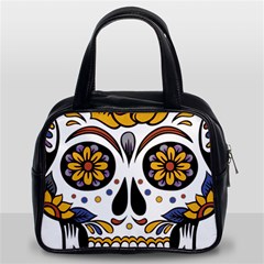 Sugar Skull Classic Handbags (2 Sides) by StarvingArtisan