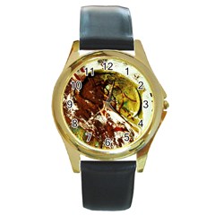 Doves Matchmaking 3 Round Gold Metal Watch by bestdesignintheworld